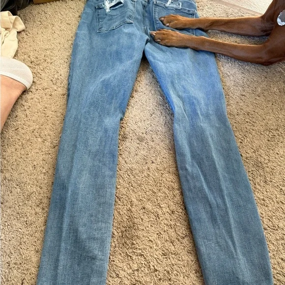 American Eagle Outfitters Sky Blue Ripped Jeans - Picture 2 of 4